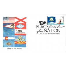 #4281 FOON: Connecticut Flag Edken FDC