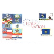 #4295 FOON: Maine Flag Combo Edken FDC