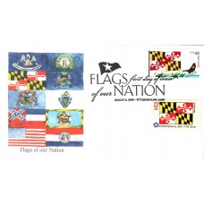 #4296 FOON: Maryland Flag Combo Edken FDC