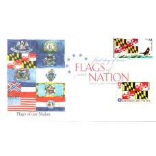 #4296 FOON: Maryland Flag Combo Edken FDC