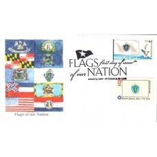 #4297 FOON: Massachusetts Flag Combo Edken FDC