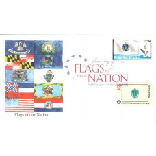 #4297 FOON: Massachusetts Flag Combo Edken FDC