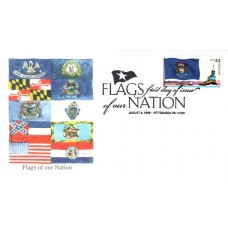 #4298 FOON: Michigan Flag Edken FDC