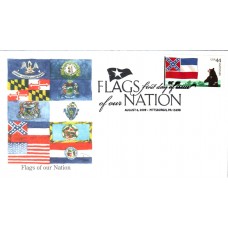#4300 FOON: Mississippi Flag Edken FDC