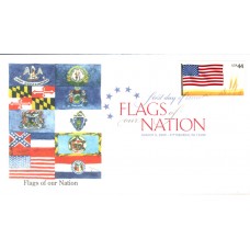 #4302 FOON: US Flag Edken FDC