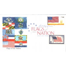 #4302 FOON: US Flag Combo Edken FDC