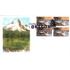 #4376 Oregon Statehood Plate Edken FDC