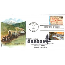 #4376 Oregon Statehood Dual Edken FDC