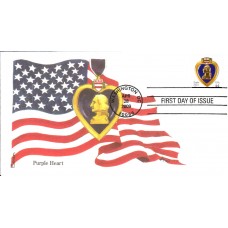 #4390 Purple Heart Edken FDC