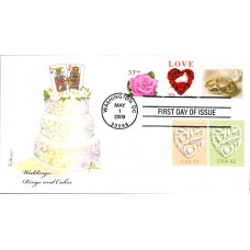 #4397 Wedding Rings Combo Edken FDC