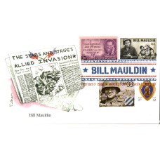 #4445 Bill Mauldin Combo Edken FDC