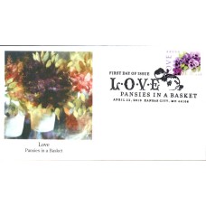 #4450 Love - Pansies in a Basket Edken FDC