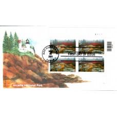 #C138 Acadia National Park Plate Edken FDC