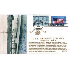 #3508 Honoring Veterans Edsel FDC - USS Hatfield DD231