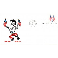 #1509 Crossed Flags Ellis FDC