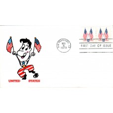 #1519 Crossed Flags Ellis FDC