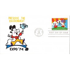 #1527 Expo 1974 - Peter Max Ellis FDC