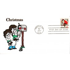 #1730 Christmas Mailbox Ellis FDC