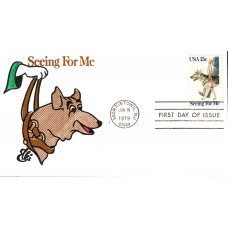 #1787 Seeing Eye Dog Ellis FDC