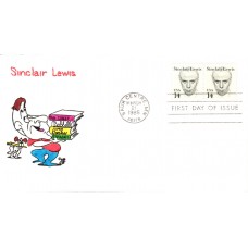 #1856 Sinclair Lewis Ellis FDC