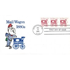 #1903 Mail Wagon 1880s Ellis FDC