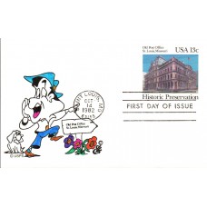 #UX97 St. Louis Post Office Ellis FDC