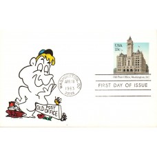 #UX99 Old Washington Post Office Ellis FDC