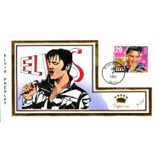 #2721 Elvis Presley Empress FDC - Purple