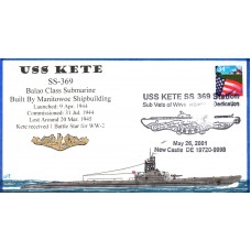 USS Kete SS369 2001 Everett Cover