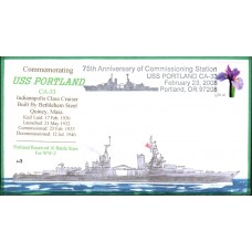 USS Portland CA33 2008 Everett Cover