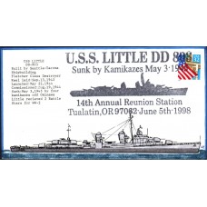 USS Little DD803 1998 Everett Cover