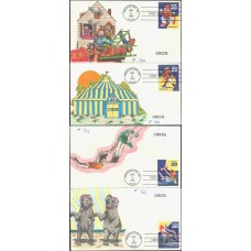 #2750-53 Circus Faircloth FDC Set