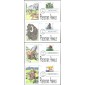 #3077-80 Prehistoric Animals Faircloth FDC Set