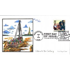 #3182i Immigrants Arrive - Ellis Island Faircloth FDC