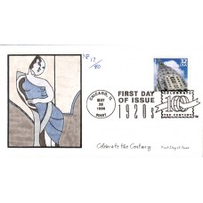 #3184j Art Deco Style Faircloth FDC