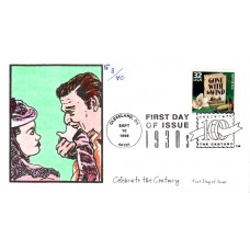 #3185i Gone With the Wind Faircloth FDC