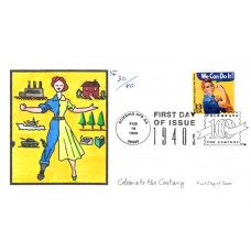 #3186e Rosie the Riveter Faircloth FDC