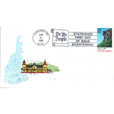 #2344 New Hampshire Statehood Fay FDC