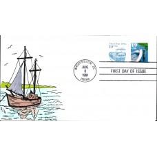 #2529 Fishing Boat Finger Lakes FDC