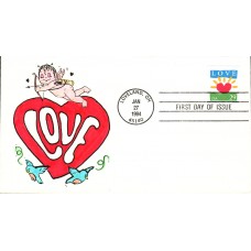 #2813 Love - Sunrise Finger Lakes FDC