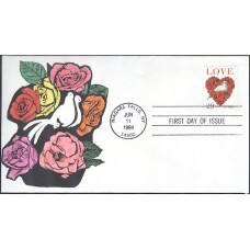 #2814C Love - Dove Finger Lakes FDC