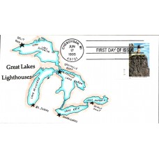 #2969 Split Rock Lighthouse Finger Lakes FDC