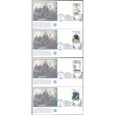 #3808-11 Early Football Heroes Finger Lakes FDC Set