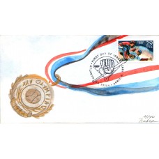 #2619 Olympic Baseball Fisher FDC