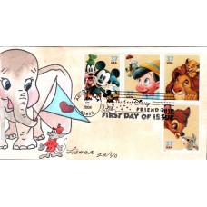 #3865-68 Art of Disney - Friendship Fisher FDC