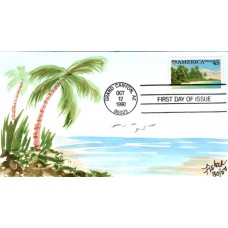 #C127 Caribbean Coast Fisher FDC