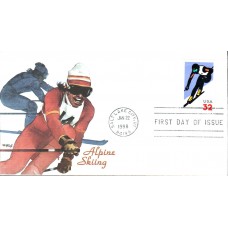 #3180 Alpine Skiing Fleetwood FDC