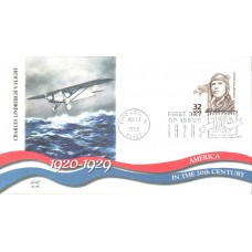 #3184m Lindbergh Flies Atlantic Fleetwood FDC