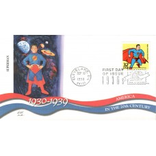 #3185f Superman Fleetwood FDC