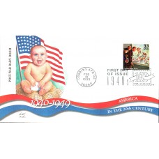 #3186l Postwar Baby Boom Fleetwood FDC